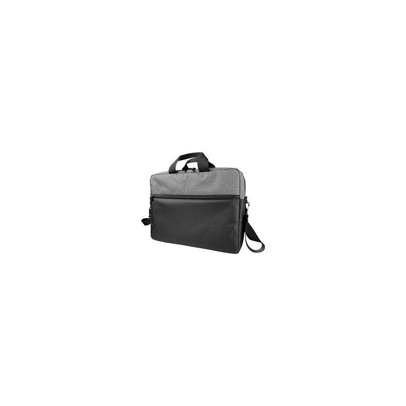Klip Xtreme - Notebook carrying case - 15.6" - 100% polyester - Black and gray - KNC-041