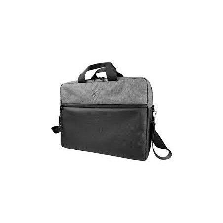 Klip Xtreme - Notebook carrying case - 15.6" - 100% polyester - Black and gray - KNC-041