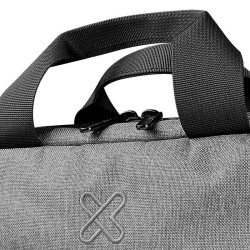 Klip Xtreme - Notebook carrying case - 15.6" - 100% polyester - Black and gray - KNC-041