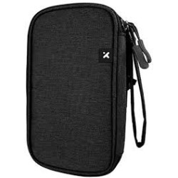 Xtech - Travel Tech organizer case - Durable polyester / 100% polyester - All black - Double-Compartment XTB-060
