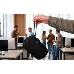 Xtech - Travel Tech organizer case - Durable polyester / 100% polyester - All black - Double-Compartment XTB-060