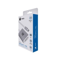 Xtech - Display adapter - USB Type C - VGA - Aluminum silver - XTC-552