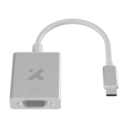 Xtech - Display adapter - USB Type C - VGA - Aluminum silver - XTC-552