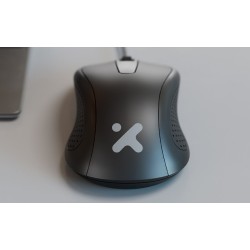 Xtech - XTM-206 - Mouse - USB - Wired - Black - Ambidextrous 3Button 1200 dpi