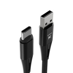 Xtech - USB cable - 4 pin USB Type A - 24 pin USB-C - 1.8 m - Black - Braided-XTC-512