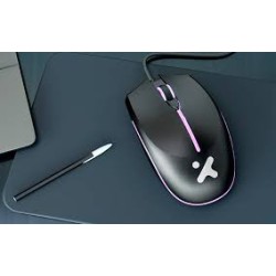 Xtech - XTM-218 - Mouse - USB - Wired - Black - 4 buttons with Light 2400 dpi