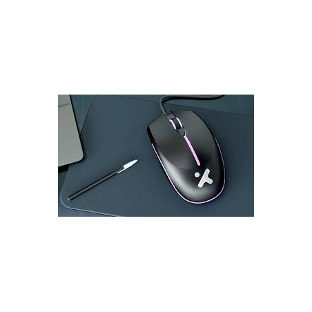 Xtech - XTM-218 - Mouse - USB - Wired - Black - 4 buttons with Light 2400 dpi