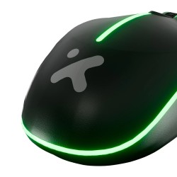 Xtech - XTM-218 - Mouse - USB - Wired - Black - 4 buttons with Light 2400 dpi