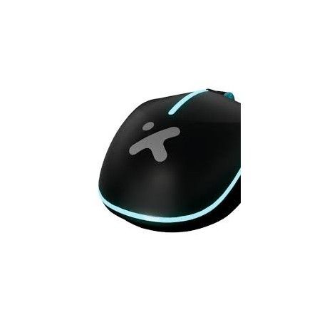 Xtech - XTM-318 - Mouse - 2.4 GHz - Wireless - Black - 4 buttons with Light 3200 dpi