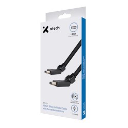 Xtech - Video / audio cable - HDMI - Male to Male Swivel 6f XTC-607