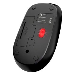 Xtech - XTM-309 - Mouse - 2.4 GHz - Wireless - Black - 3 buttons 1600 dpi