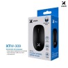 Xtech - XTM-309 - Mouse - 2.4 GHz - Wireless - Black - 3 buttons 1600 dpi