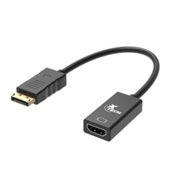 Xtech - Display adapter - 20 pin DisplayPort - 19 pin HDMI Type A - Black - Dis Pt (m) to HDMI (f) XTC-378