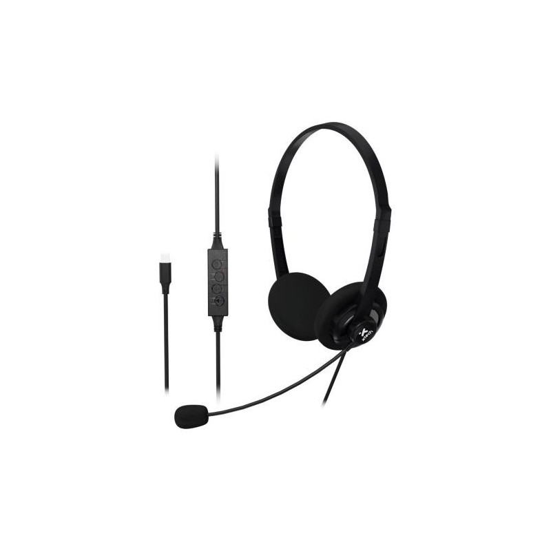 Xtech - XTH-245 - Headphones with microphone - Para Conference / Para Computer - Wired - ENC -In line control - USB-C