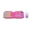 Xtech - Keyboard and mouse set - Wired - Spanish - USB - Pink - Gaming-XTK-540S