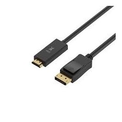 Xtech - Display cable - DisplayPort DP - HDMI - 3 m - Black - DP (m) to HDMI (m) XTC-359