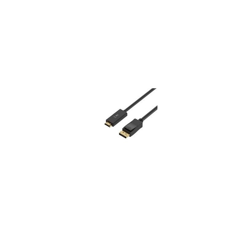 Xtech - Display cable - DisplayPort DP - HDMI - 3 m - Black - DP (m) to HDMI (m) XTC-359