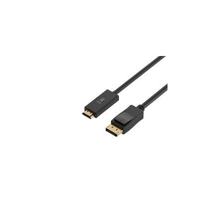 Xtech - Display cable - DisplayPort DP - HDMI - 3 m - Black - DP (m) to HDMI (m) XTC-359
