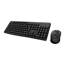 Xtech - Keyboard and mouse set - Wireless - Spanish - USB - Black - 2.4 GHz - Black XTK-311S