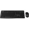 Xtech - Keyboard and mouse set - Wireless - Spanish - USB - Black - 2.4 GHz - Black XTK-311S