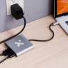 Xtech - Video adapter - USB Type C - HDMI (f) Type C(f) USB 3.0(f) - Aluminum - 3 in one XTC-566