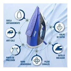 Plancha de Vapor Oster Vapor Vertical 1250W GCSTBS6003