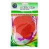 Barrilito calcomania de foamy flor fs003 con pegamento 9.6 cm 10 piezas 3 colores