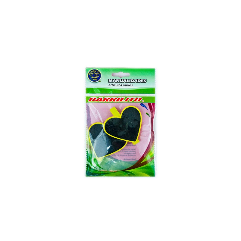 Barrilito clip de madera pizarron corazones wclp13 2 piezas