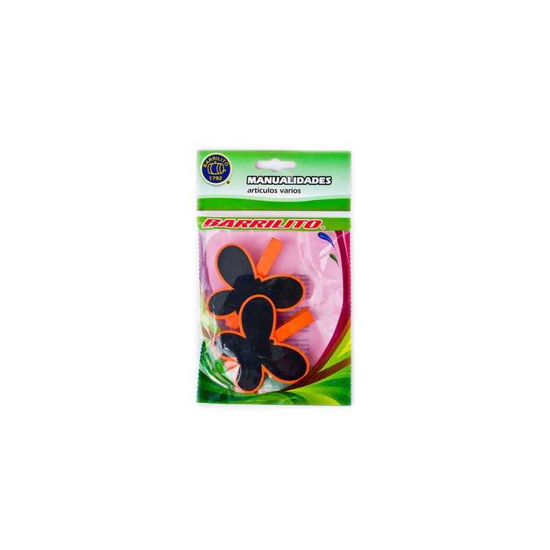 Barrilito clip de madera pizarron mariposa wclp14 2 piezas