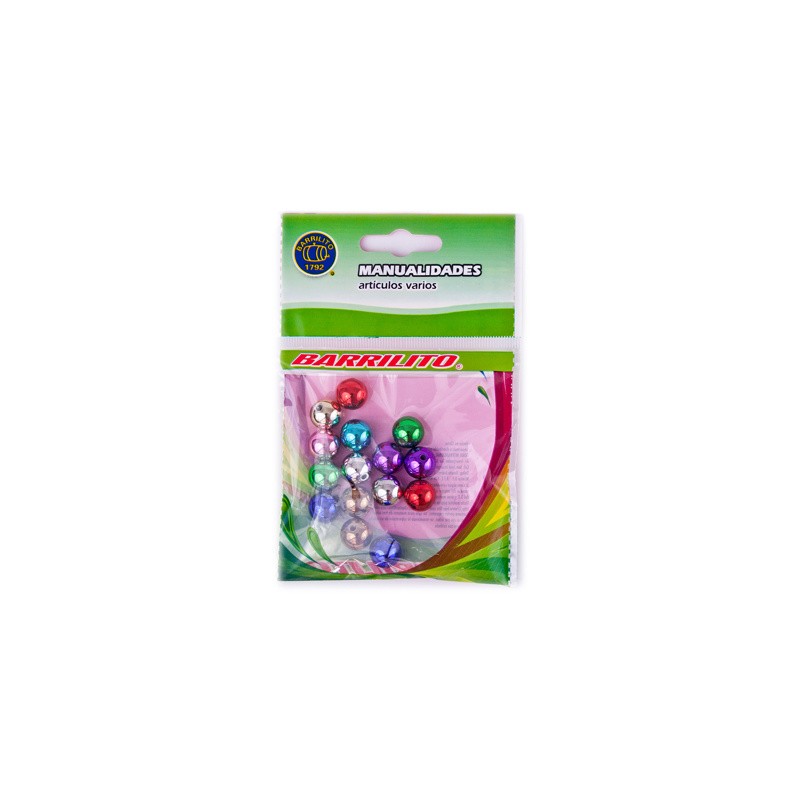 Barrilito cuentas de plastico cp018 12  mm 15 piezas
