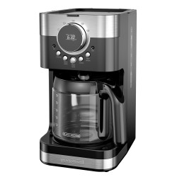 Black + Decker cafetera 12 tazas inox digital CM4200SLA