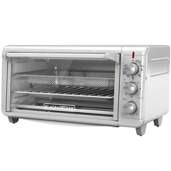 Black + Decker Horno con Freidora de Aire 8 rebanadas inox TO3265xSSLA