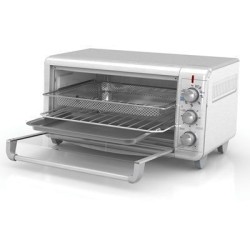 Black + Decker Horno con Freidora de Aire 8 rebanadas inox TO3265xSSLA
