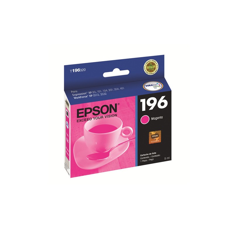 Epson cartucho magenta para XP-101/201/401/Workforce WF2512/WF2532   T196320-AL