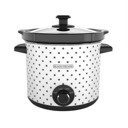 Black + Decker olla de coccion lenta 4l blancanegro SC1004D