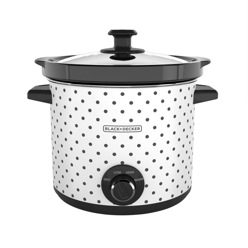 Black + Decker olla de coccion lenta 4l blancanegro SC1004D