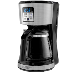 Black + Decker cafetera 12 tazas inox digital CM1331SLA