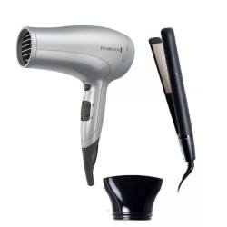 Remington combo secador + plancha de cabello  titaniun  S4A500D3019F