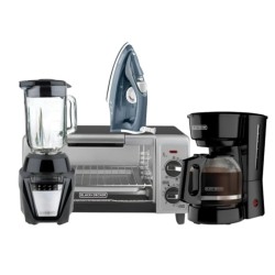 Black + Decker combo plancha + horno tostador+licuadora+cafetera  CBBD1747