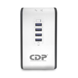 CDP regulador con 4 puertos usb 8 salidas 1000va r2cuAVR1008