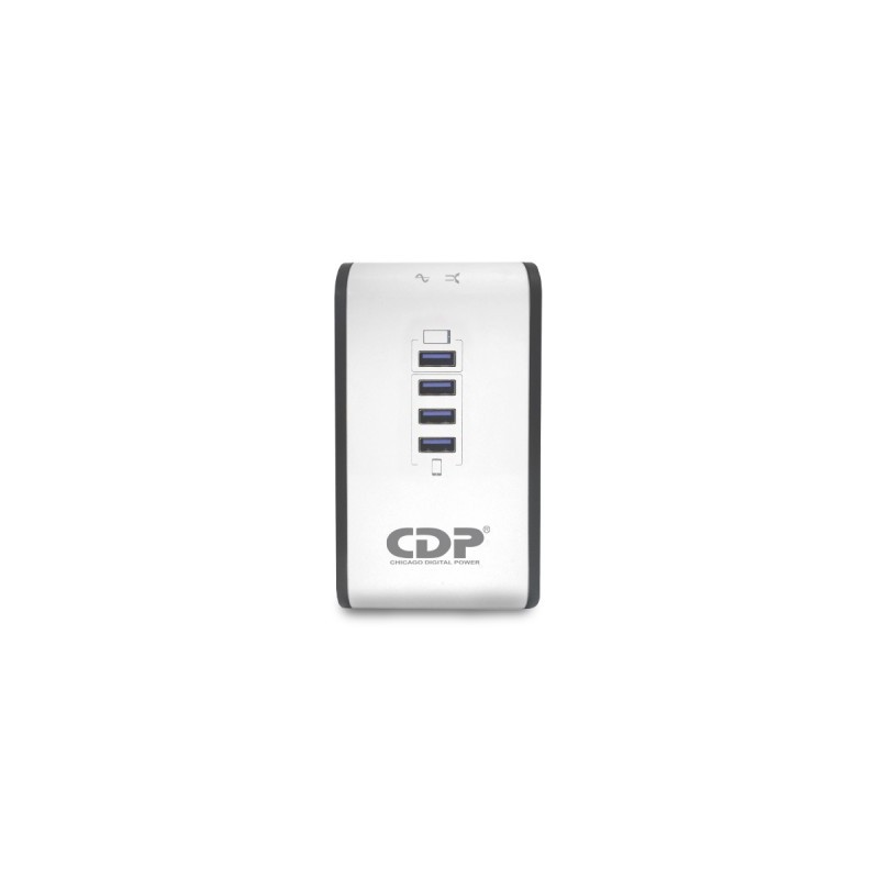 CDP regulador con 4 puertos usb 8 salidas 1000va r2cuAVR1008