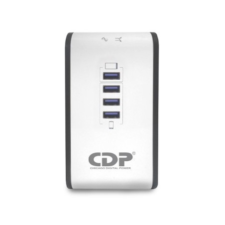 CDP regulador con 4 puertos usb 8 salidas 1000va r2cuAVR1008