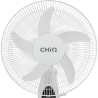 CHIQ Ventilador Pie Recargable 16pulg  9 vel temporizador puerto USB Luz Led  CQVF16RN0IT1W