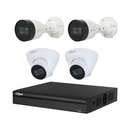 Dahua kit camaras 4Ch NVR  1.0.01.04.371320001
