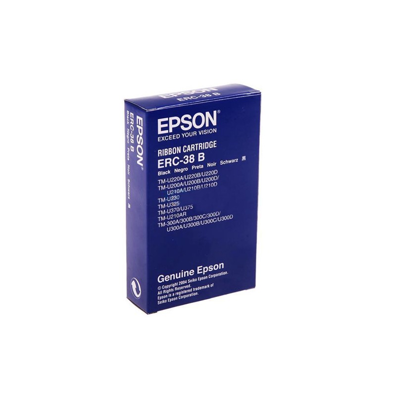 Epson cinta negra para ERC303438M 115119133TM200300U200U210U220U370    ERC38B