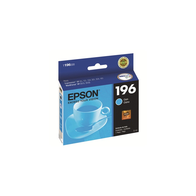 Epson cartucho cyan  para XP101201401  workforce WF2512WF2532   T196220AL