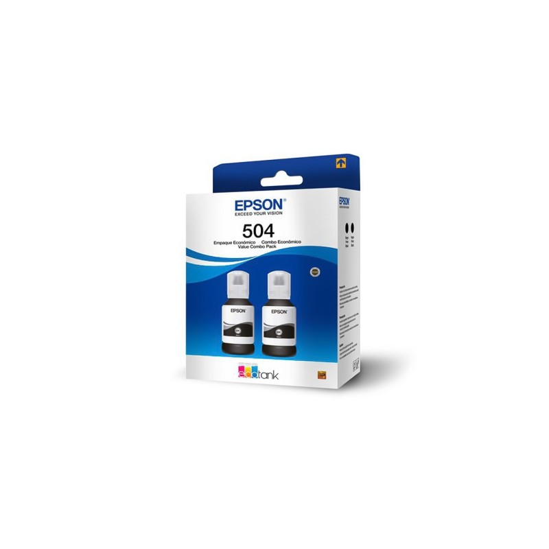 Epson pack de 2 piezas de tintas T504 negro  T5041202P