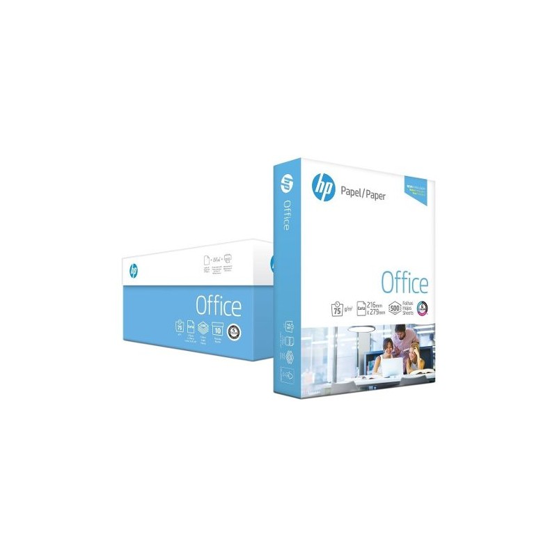 HP caja 10 unds resma 8.5 X 11 500 Hjs blancura 98% 75gr pulg Bondpulg