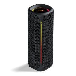 JVC audio portable bluetooth 5.4 45W 20W RMS  Bluetooth luces de ambiente color negro  XSKY3115B