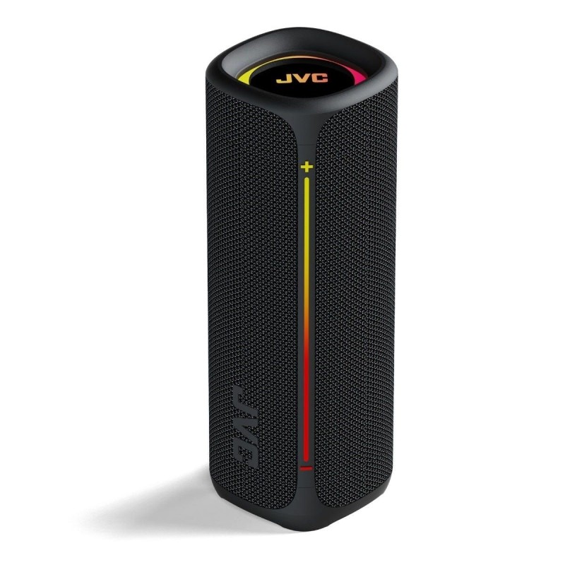 JVC audio portable bluetooth 5.4 45W 20W RMS  Bluetooth luces de ambiente color negro  XSKY3115B